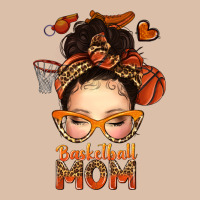 Basketball Messy Bun Mom Urban Heavy Tee | Teevron