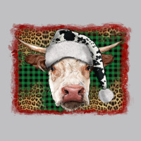 Christmas Cow With Background Long Sleeve Tee | Teevron