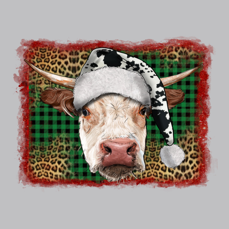 Christmas Cow With Background Long Sleeve Tee by RanaPortraitStore | Teevron