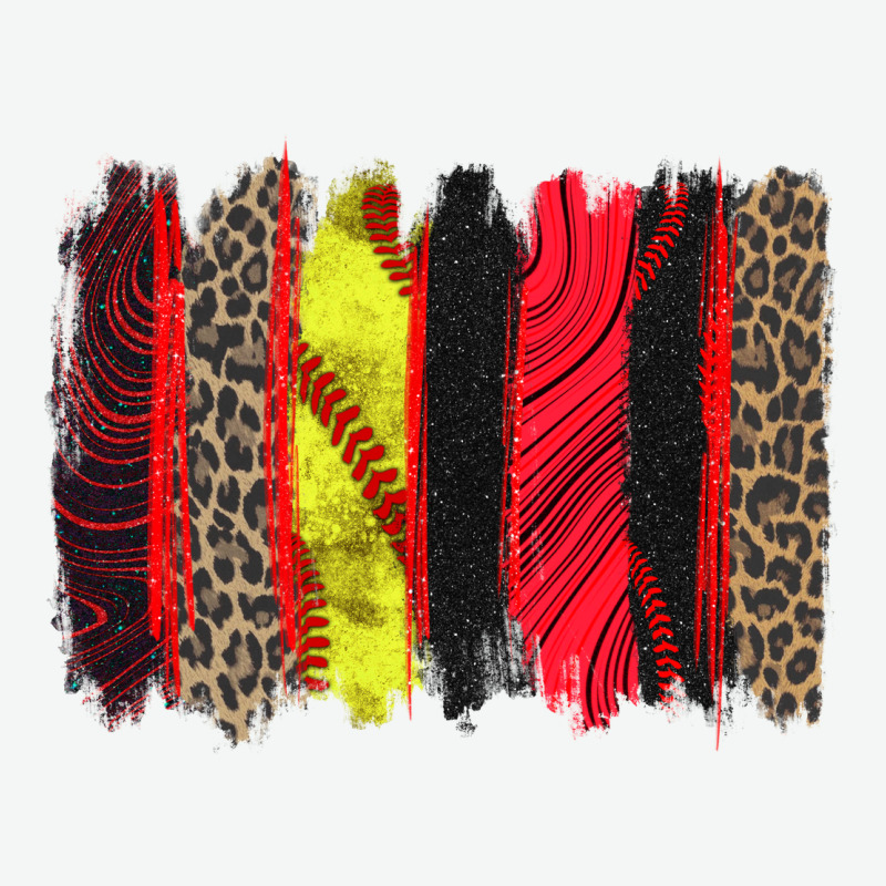 Softball Brushstroke Urban Heavy Tee by Zillion Design Studio | Teevron