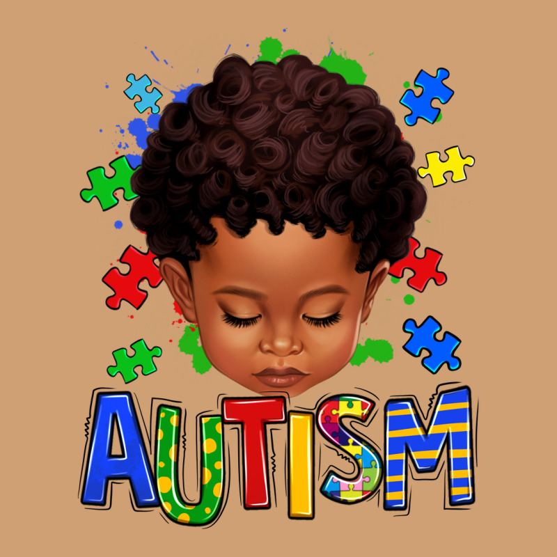 Autism Afro Kid Full Face Vintage Tee by texasbilliewilder | Teevron