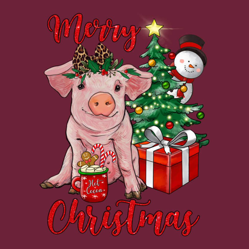Merry Christmas Pig Long Sleeve Tee by RanaPortraitStore | Teevron