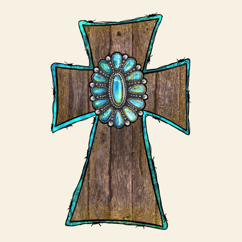 Wood Turquoise Gemstone Cross Vintage Tee by RanaPortraitStore | Teevron