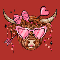 Valentines Day Long Haired Cow Premium Hoodie | Teevron