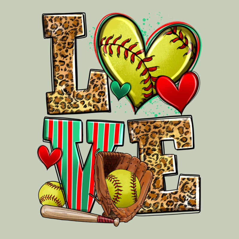 Love Softball Long Sleeve Tee by Zillion Design Studio | Teevron