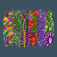 Mardi Gras Brush Strokes King Cake And Craw Fish Urban Heavy Tee | Teevron