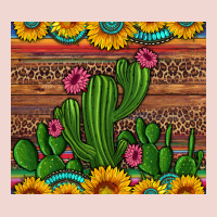 Sunflowers Turquoise Serape Cactus Tumbler Premium Sweatshirt | Teevron