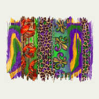 Mardi Gras Brushstrokes Urban Heavy Tee | Teevron