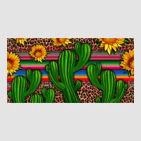 Sunflowers And Cactus License Plate Premium Sweatshirt | Teevron
