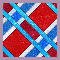 Glitter 4th Of July Seamless Pattern Heavyweight Hoodie | Teevron