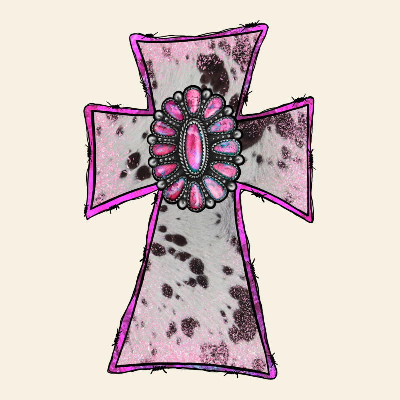 Cowhide Pink Gemstone Cross Vintage Tee by RanaPortraitStore | Teevron