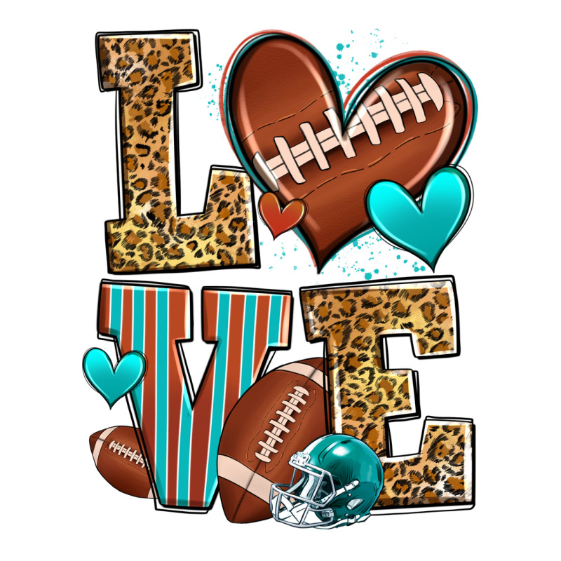 Love American Football Long Sleeve Tee by Zillion Design Studio | Teevron
