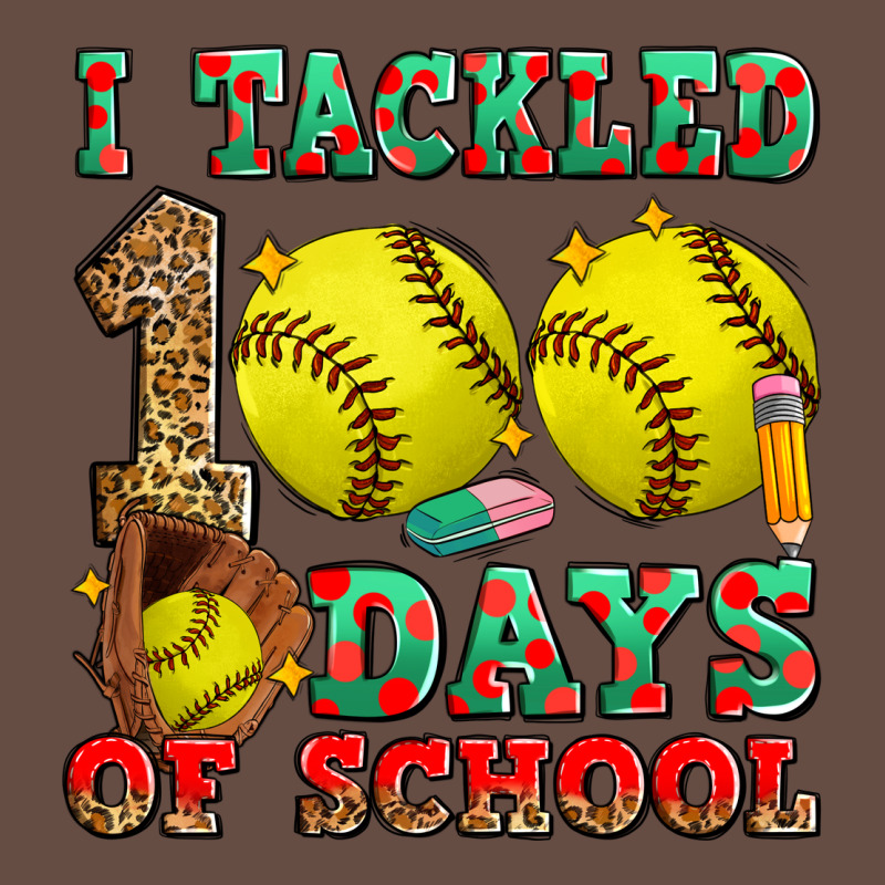 I Tackled 100 Days Of School Softball Long Sleeve Tee by Zillion Design Studio | Teevron