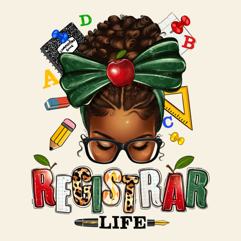 Registrar Life Afro Messy Bun Vintage Tee by texasbilliewilder | Teevron