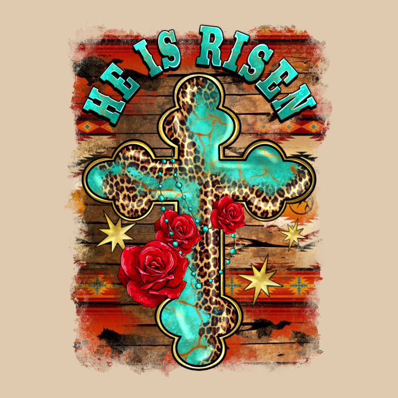 He Is Risen Cross With Roses Background Classic Tee by BarkalooDesign | Teevron