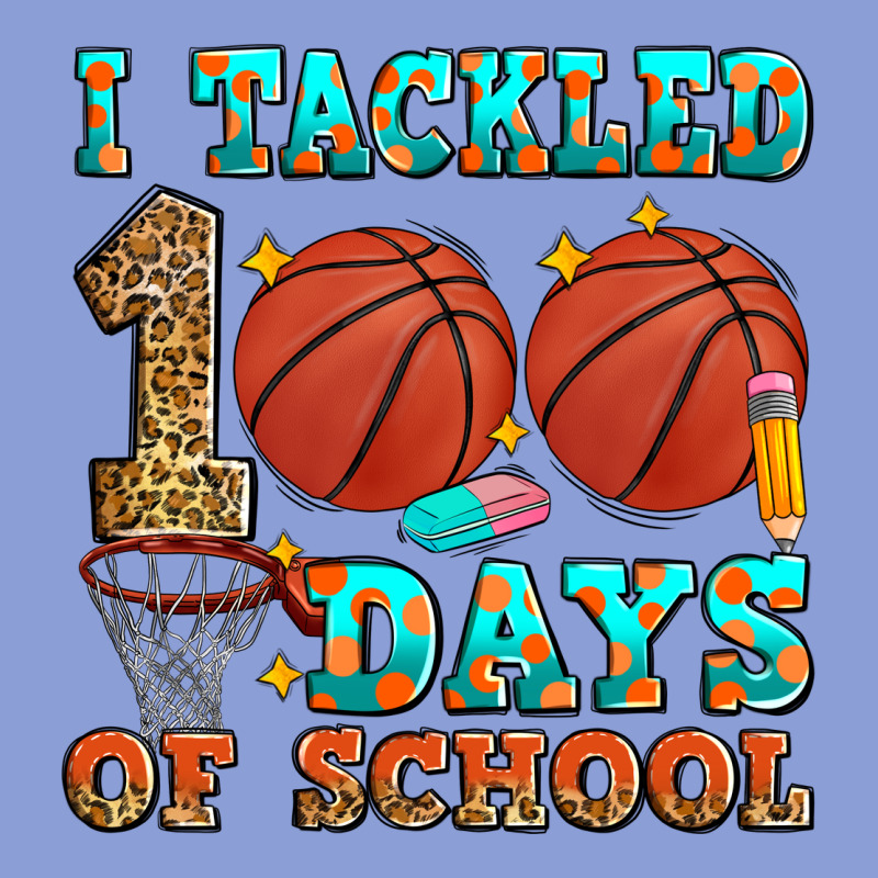 I Tackled 100 Days Of School Basketball Long Sleeve Tee by Zillion Design Studio | Teevron