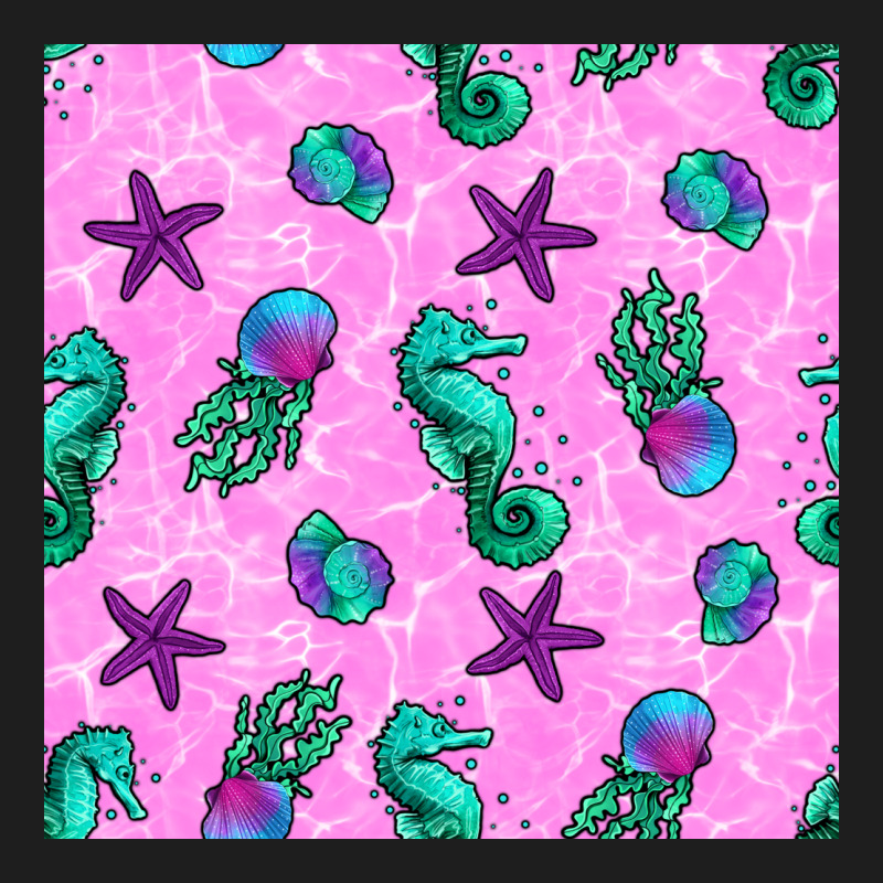 Summer Ocean Seamless Pattern Heavyweight Hoodie by BundleAndBundleShop | Teevron