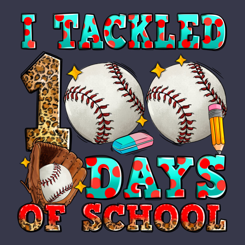 I Tackled 100 Days Of School Baseball Long Sleeve Tee by Zillion Design Studio | Teevron