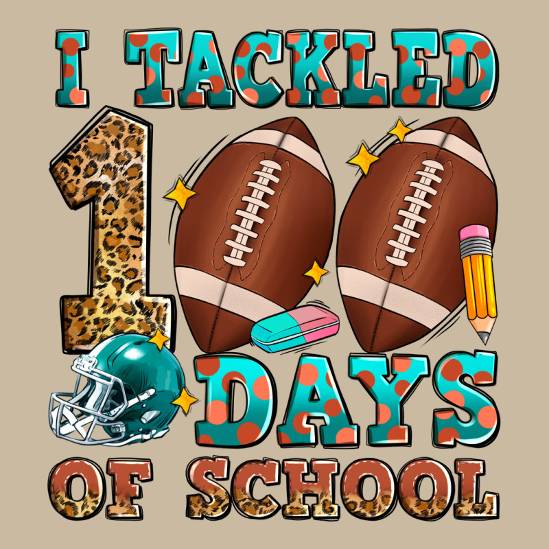 I Tackled 100 Days Of School American Football Long Sleeve Tee by Zillion Design Studio | Teevron