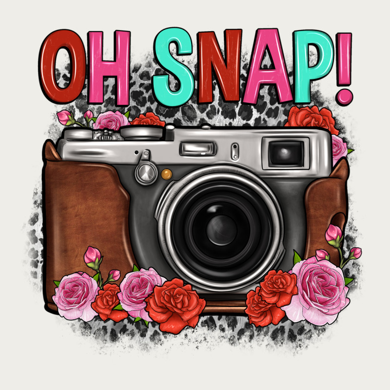 Oh Snap Rose Grey Leopard Vintage Camera Zipper Hoodie by FaDigitalArtStudio | Teevron