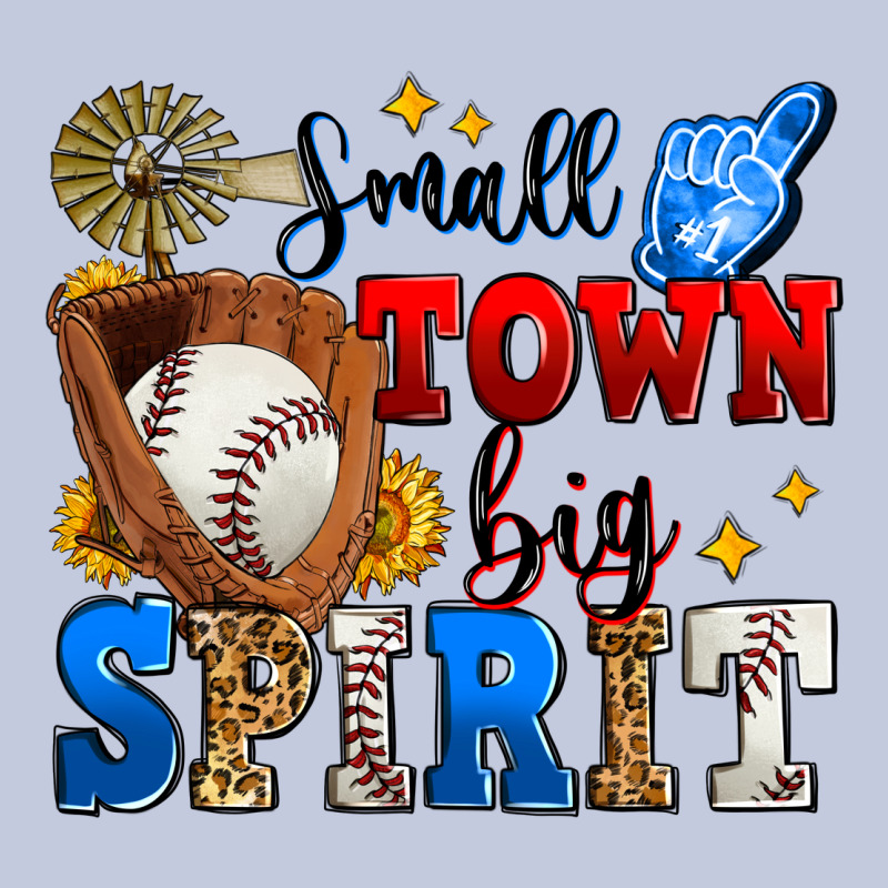 Small Town Big Spirit Baseball Long Sleeve Tee by Zillion Design Studio | Teevron