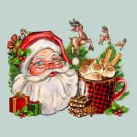 Santa And Hot Cocoa Cup Zipper Hoodie | Teevron