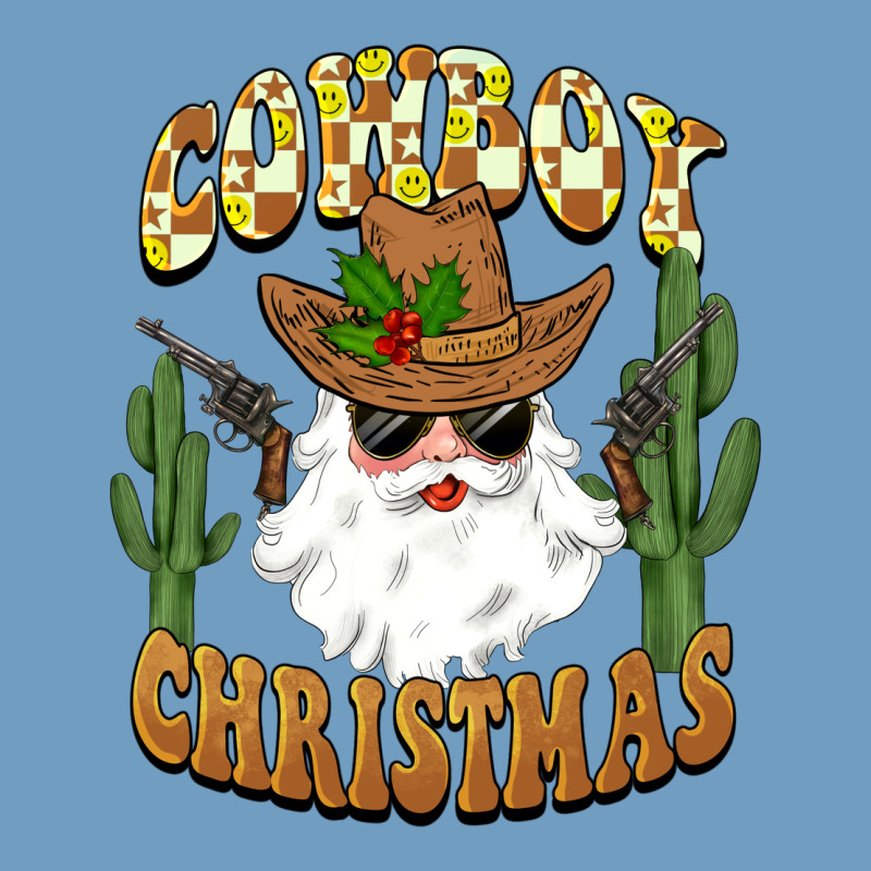 Cowboy Christmas Santa Urban Heavy Tee by BarkalooDesign | Teevron