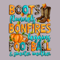 Boots Flannels Bonfires Leggins American Football Vintage Tee | Teevron