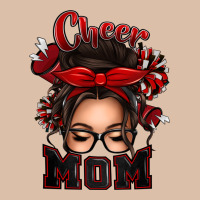 Cheer Mom Messy Bun Urban Heavy Tee | Teevron