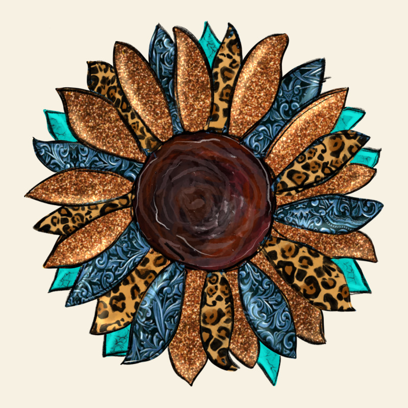 Fall Tooled Leather Sunflower Vintage Tee by RanaPortraitStore | Teevron