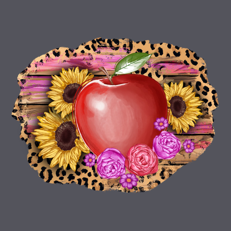 Apple Sunflower Back To School Background Vintage Hoodie by AdoDesignShop | Teevron
