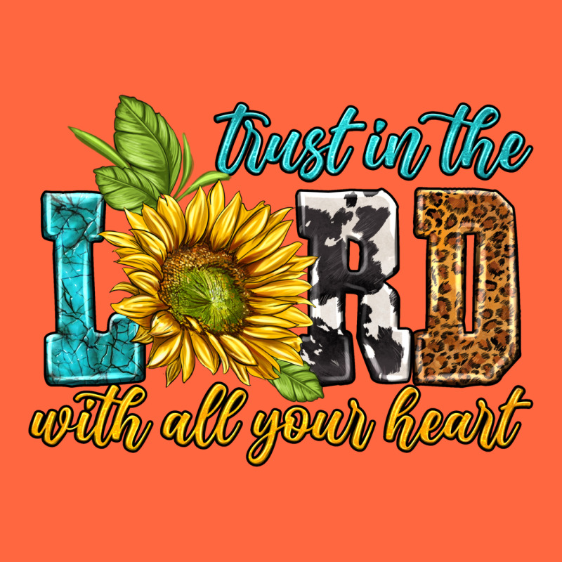 Trust In The Lord With All Your Heart Premium Hoodie by NancyCooperArtShop | Teevron