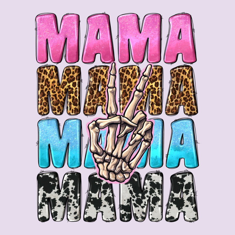 Mama Skeleton Peace Leopard Pattern Premium Hoodie by NancyCooperArtShop | Teevron