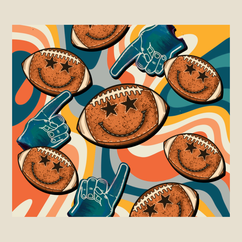 Football Smiley Face Urban Heavy Tee by BarkalooDesign | Teevron