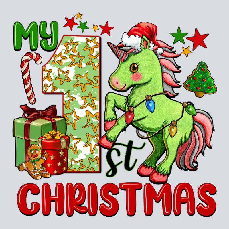 My First Christmas Unicorn Zipper Hoodie by FaDigitalArtStudio | Teevron