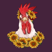 Rooster Head With Sunflowers Long Sleeve Tee | Teevron