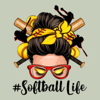 Softball Life Messy Bun Classic Tee | Teevron