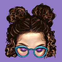 Messy Bun Mom And Glitter Glasses Urban Hoodie | Teevron