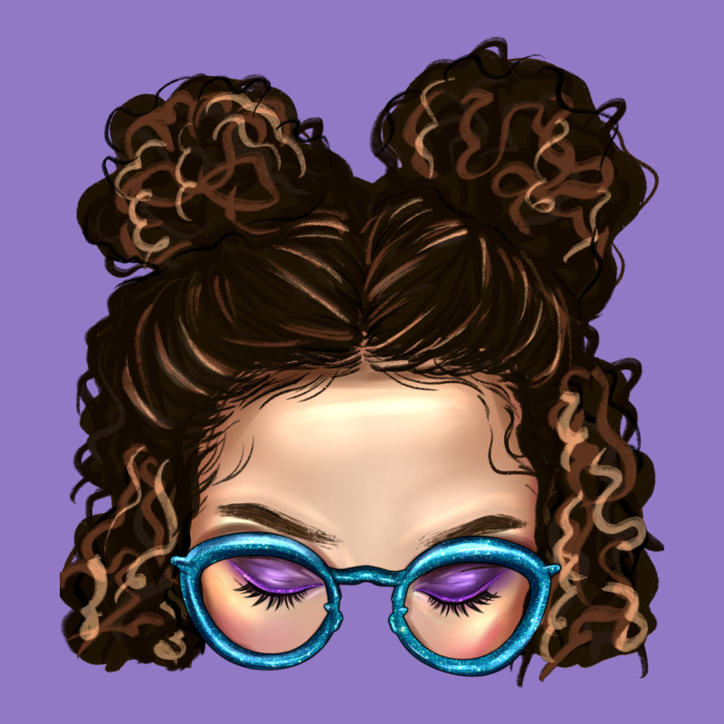 Messy Bun Mom And Glitter Glasses Urban Hoodie by BundleAndBundleShop | Teevron
