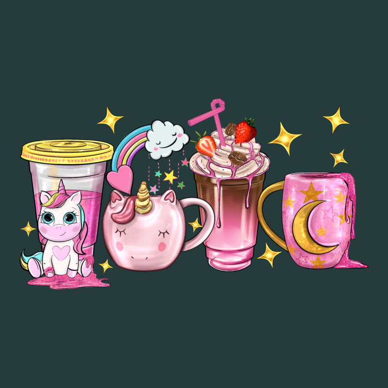 Unicorn Coffee Cups Premium Hoodie by NancyCooperArtShop | Teevron