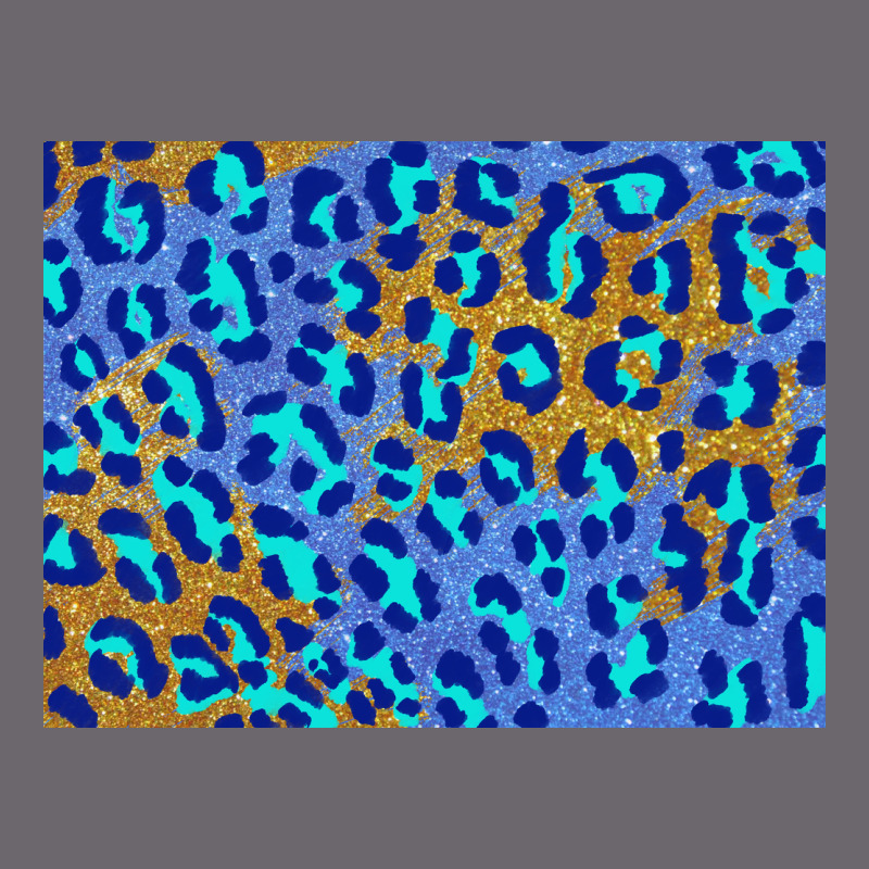 Leopard Background Turquoise And Gold 3200x2400 Premium Sweatshirt by AdoDesignShop | Teevron