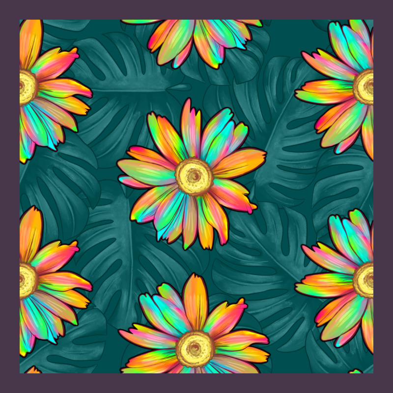 Colorful Tropical Flowers Seamless Pattern Heavyweight Hoodie by BundleAndBundleShop | Teevron