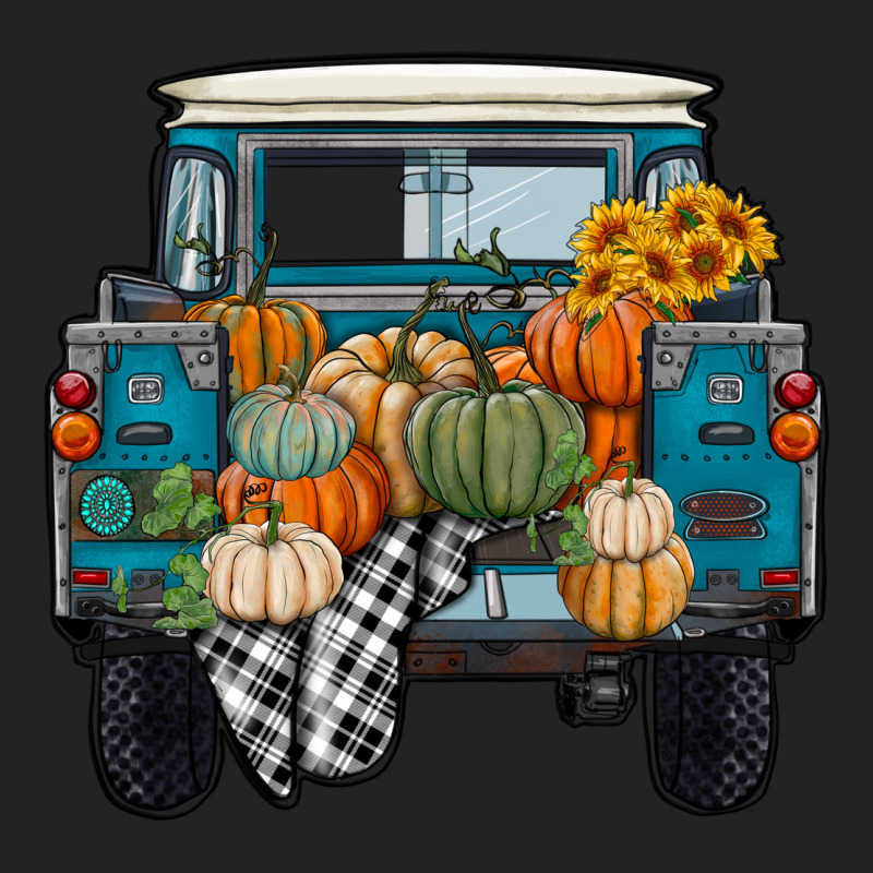 Fall Pumpkin Farm Truck Vintage Tee by RanaPortraitStore | Teevron
