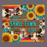 Just A Small Town Girl With Gemstone Sunflower Serape And Cowhide Premium Sweatshirt | Teevron