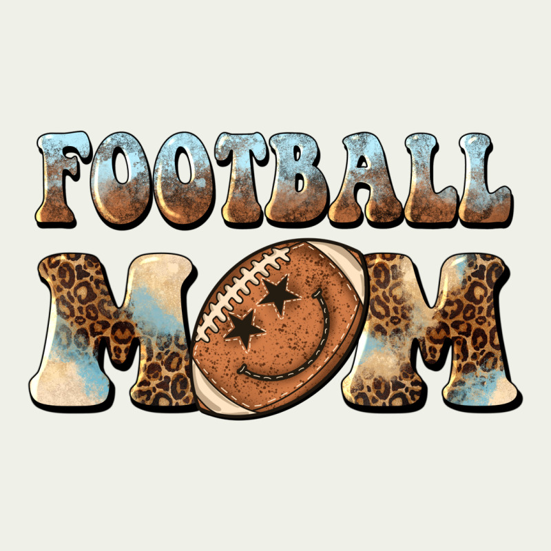 Football Mom Football Smiley Face Urban Heavy Tee by BarkalooDesign | Teevron