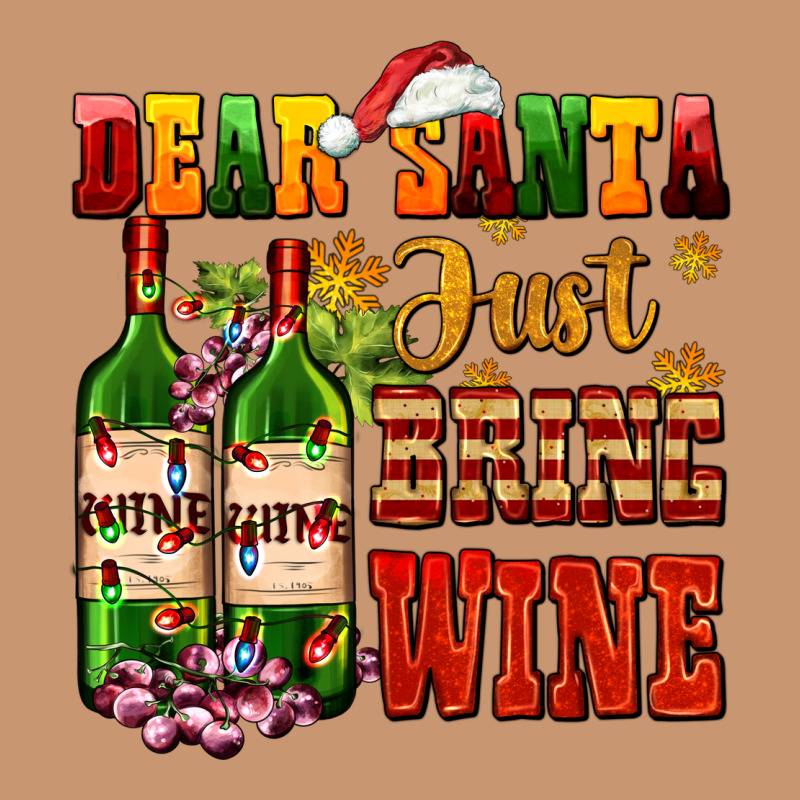 Dear Santa Just Bring Wine Heavyweight Hoodie by AdoDesignShop | Teevron