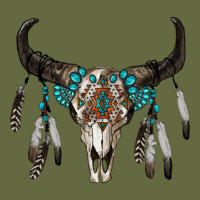 Boho Bull Skull Long Sleeve Tee | Teevron