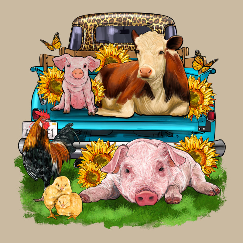 Farm Truck Animals Long Sleeve Tee by Zillion Design Studio | Teevron