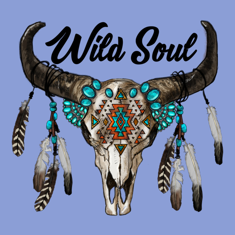 Wild Soul Boho Skull Long Sleeve Tee by RanaPortraitStore | Teevron