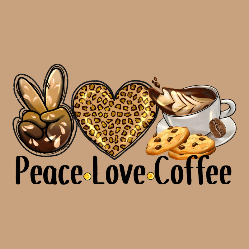 Peace Love Coffee Vintage Tee by BarkalooDesign | Teevron
